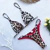 Leopard Halter String Triangle Micro Bikini Thong Set Sexy Swimsuit Woman 2025 Swimwear Bathing Suit Bikinis Femmes Biquinis