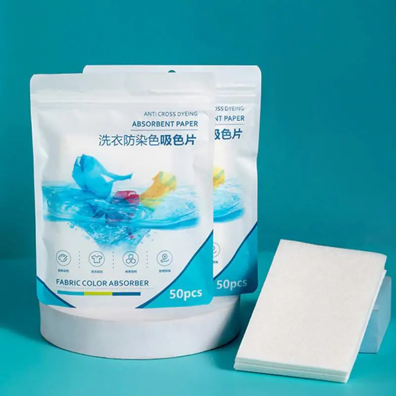 Laundry Color Catcher Sheets Laundry Detergent Tablet Sheet Washing Wipe