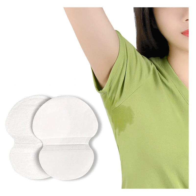 

100Pcs White Summer Underarm Absorbing Sweat Deodorant Armpit Antiperspirant Disposable Pads Dress Clothing Shield Perspiration