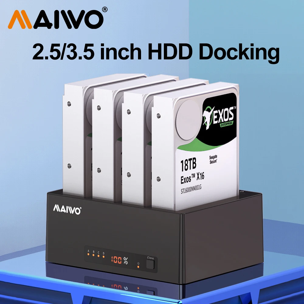 Inch MAIWO Bay Hard Drive Enclosure With USB-C 10 Gbps