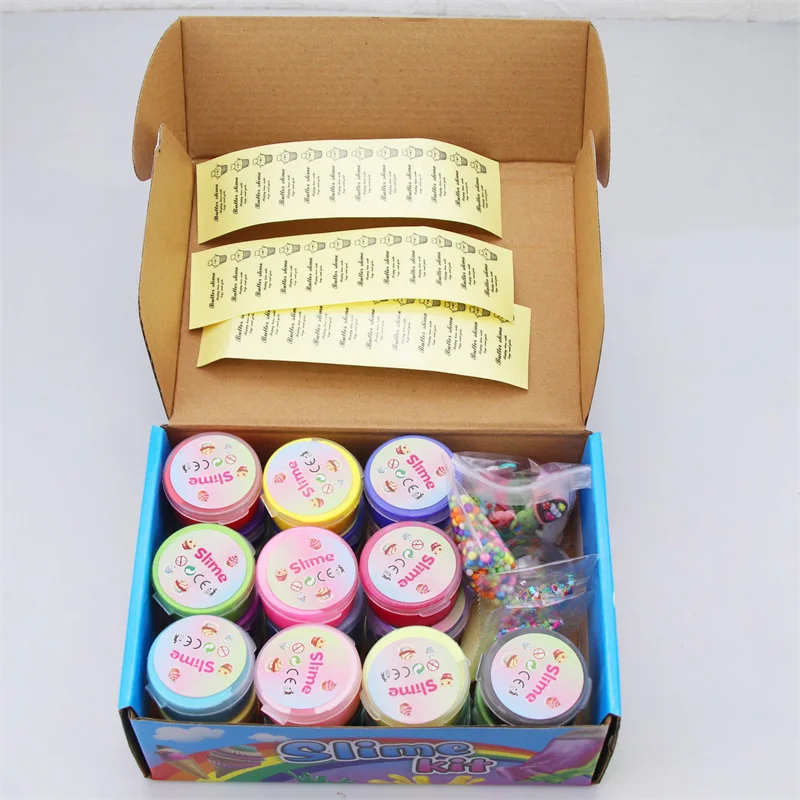 30pack 30ml Butter Slime Kit Fake Candy Scented Slime Fluffy Party Antistress Toys For Kids Boys Girls Birthday Gift 6