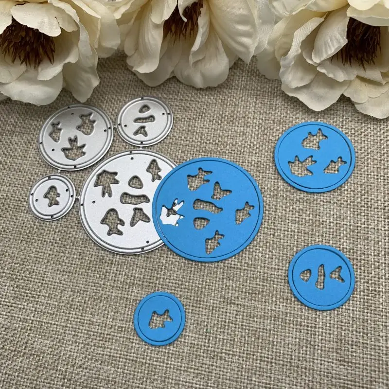 

Ocean fish circle frame Metal Cutting Dies Stencils For DIY Scrapbooking Decorative Handcraft Die Cutting Template Mold