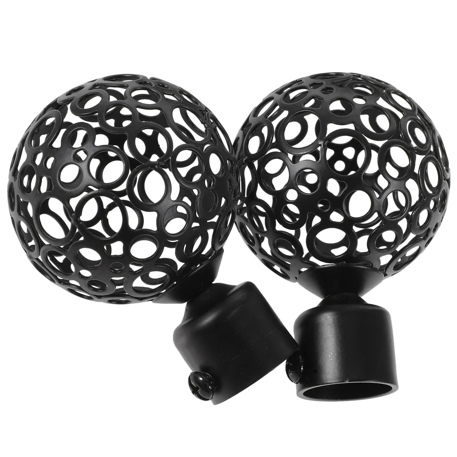 

Decorative Curtain Rod End Curtains Windows Finials Decor Drapery Fitting Ends Plastic Rail Finals Cap Head Plug for Home