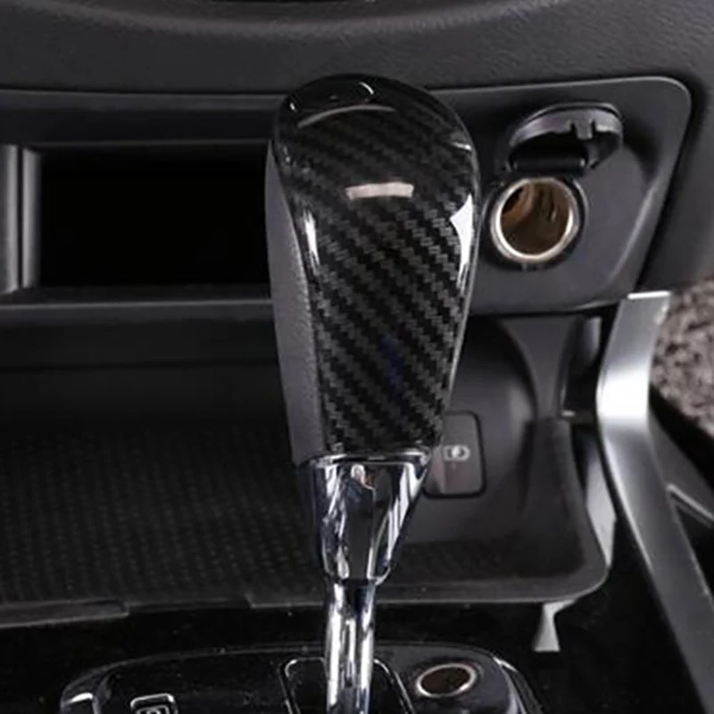 자동차 기어 시프트 노브 패널 장식 커버 트림 스티커 액세서리, 탄소 섬유, Navara NP300 2015-2020