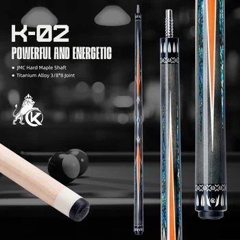 KONLLEN Maple Pool Cue Low Deflection Profession Ultra-smooth Billiard Pool Sticks with 12mm tip
