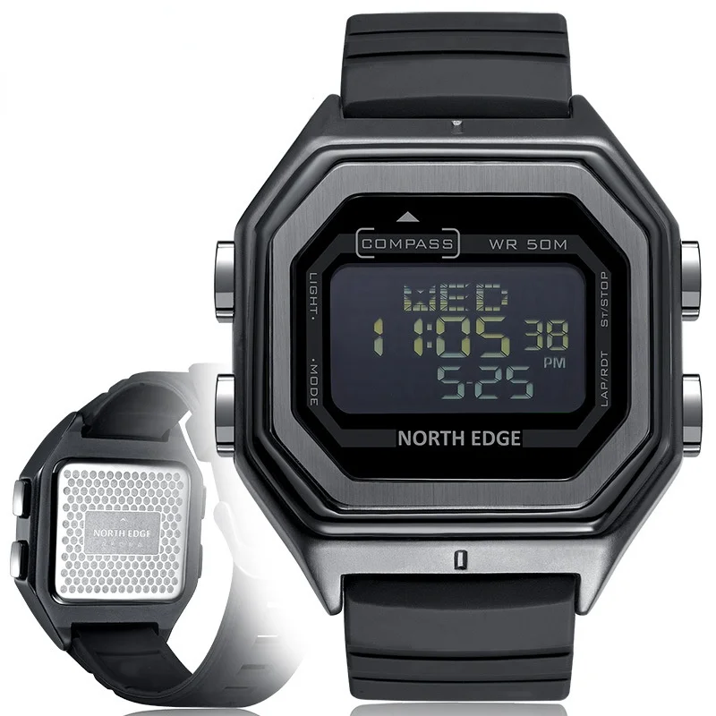 Metal Small Square Watch Waterproof Sports Compass Sport Military Style | Электроника