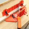 Woodworking Clamping Mitre Box Diagonal Saw Cabinet 45 90 Degree Saw Box Angle Saw Oblique Cutting Groove Sawing Guide Slot 2
