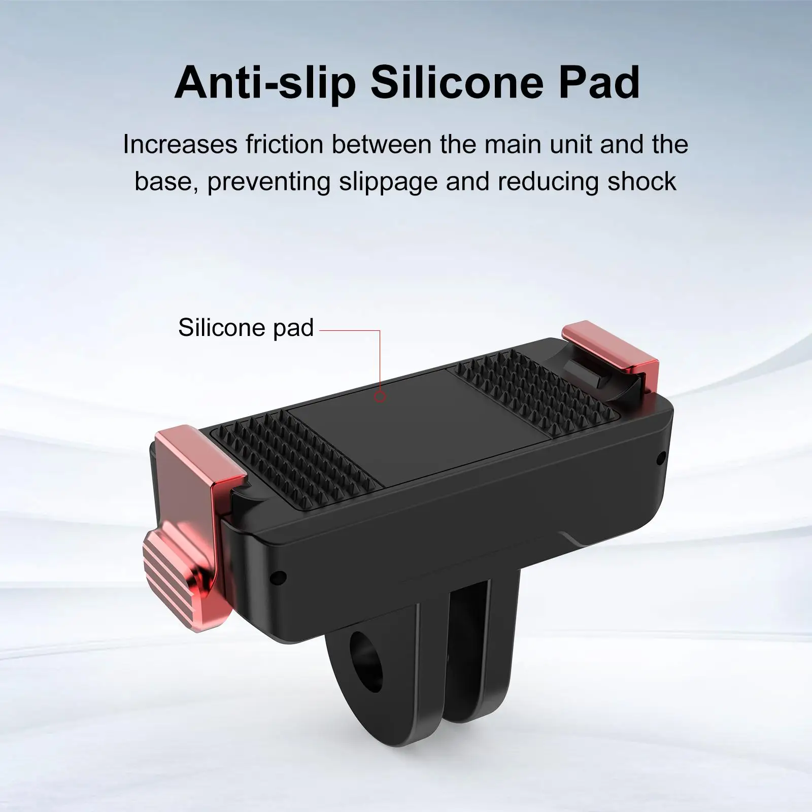 For DJI Osmo Action 6 / Nano PULUZ Two Claw Plastic Magnetic Quick Release Base Mount