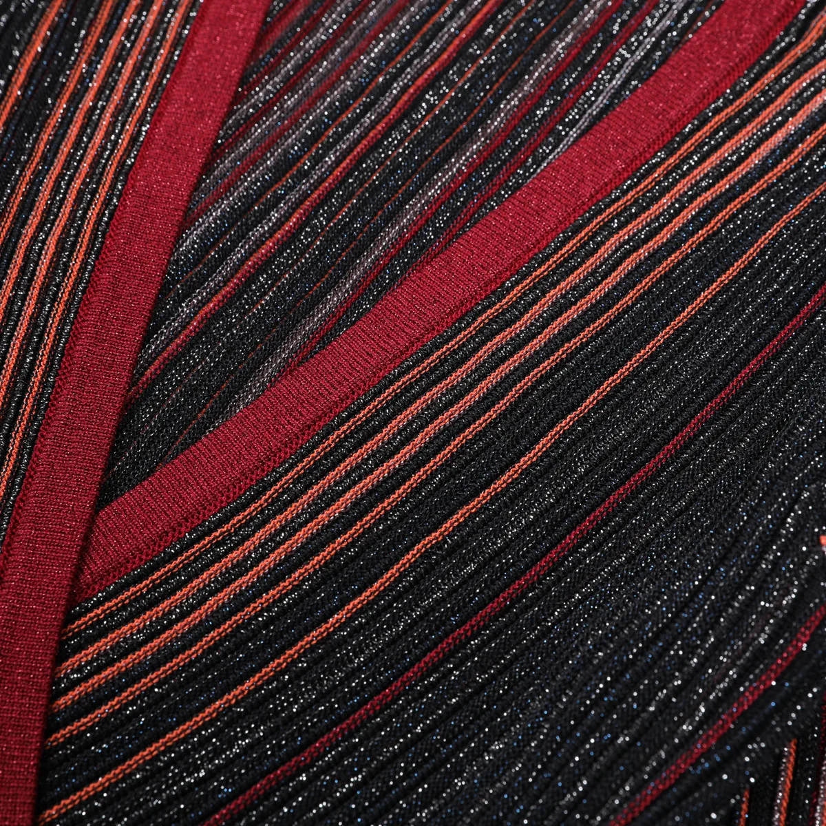 فستان خريفى محبوك بالوان مختلفه