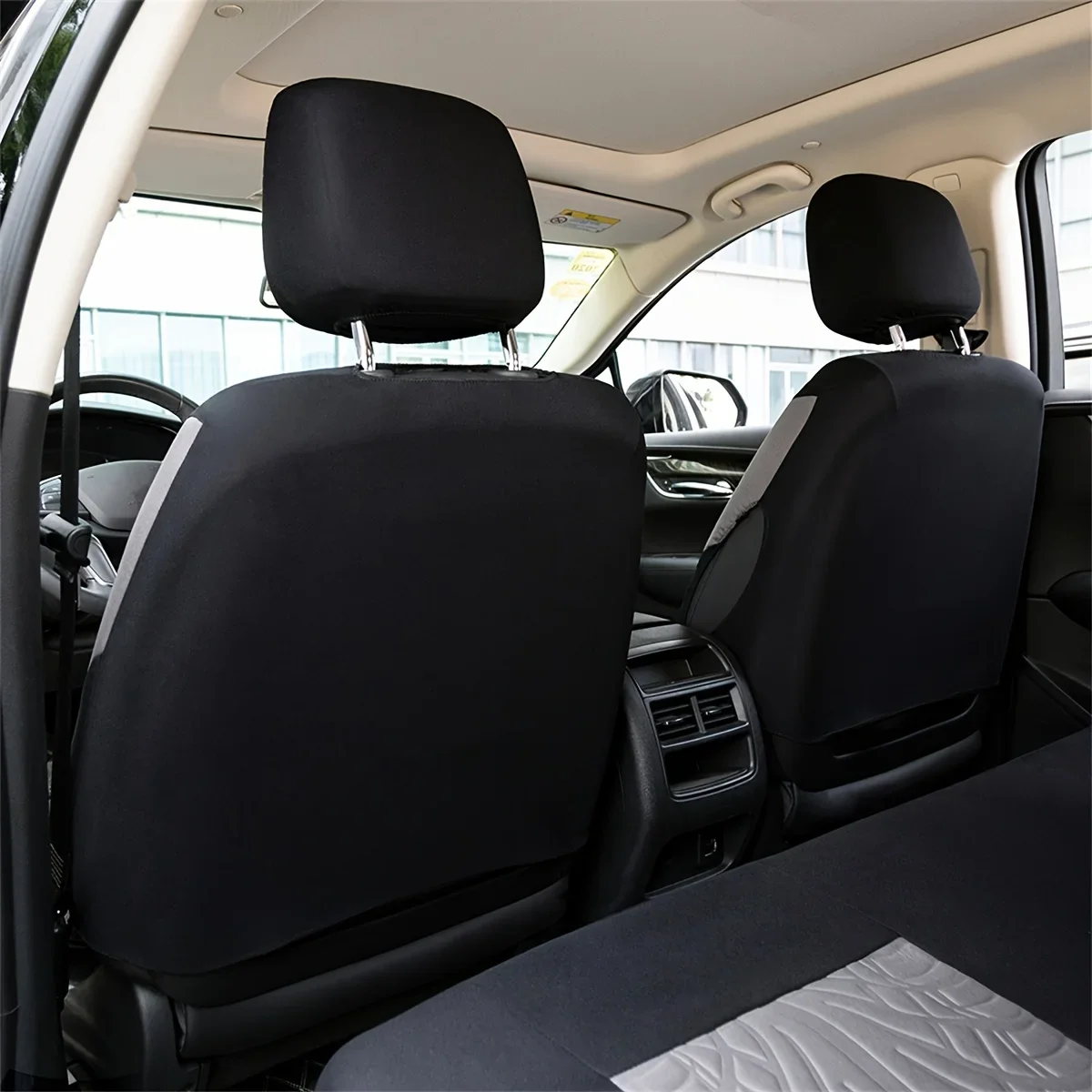 Car Seat Cover Full Set, Universal Butterfly Pattern Embroidery Auto Seat Cover Set