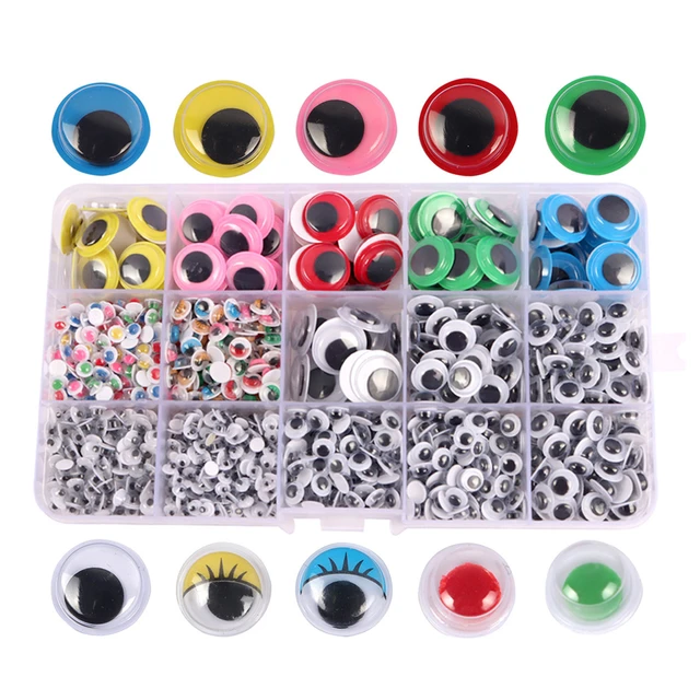 200Pcs Googly Eyes Self Adhesive Craft Eyes Plastic Round Eyes Wobbly Eyes  for DIY Scrapbooking Toy Paper Craft C9GA - AliExpress