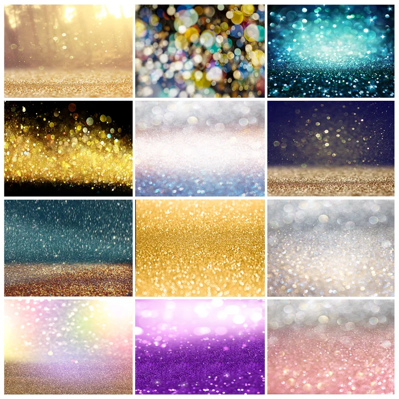 

SHENGYONGBAO Fantasy Glitter Star Polka Dot Light Bokeh Photography Backdrop Birthday Party Child Photo Background TGZ-06