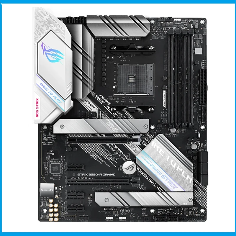 

ASUS ROG STRIX B550-A GAMING Gaming Motherboard with PCIe 4.0 Connectivity,for 3rd Gen AMD Ryzen CPUs, Dual M.2, 2.5 Gb Ethernet