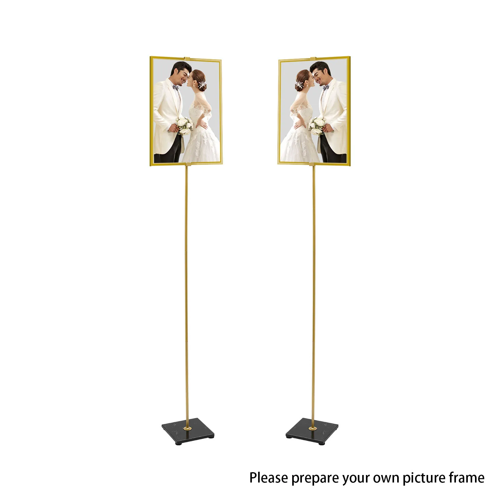 1.6M Easel Stand for Wedding Sign Poster, Gold Stand, Steel and Marble, for  Weddings, Celebrations, Parties - AliExpress