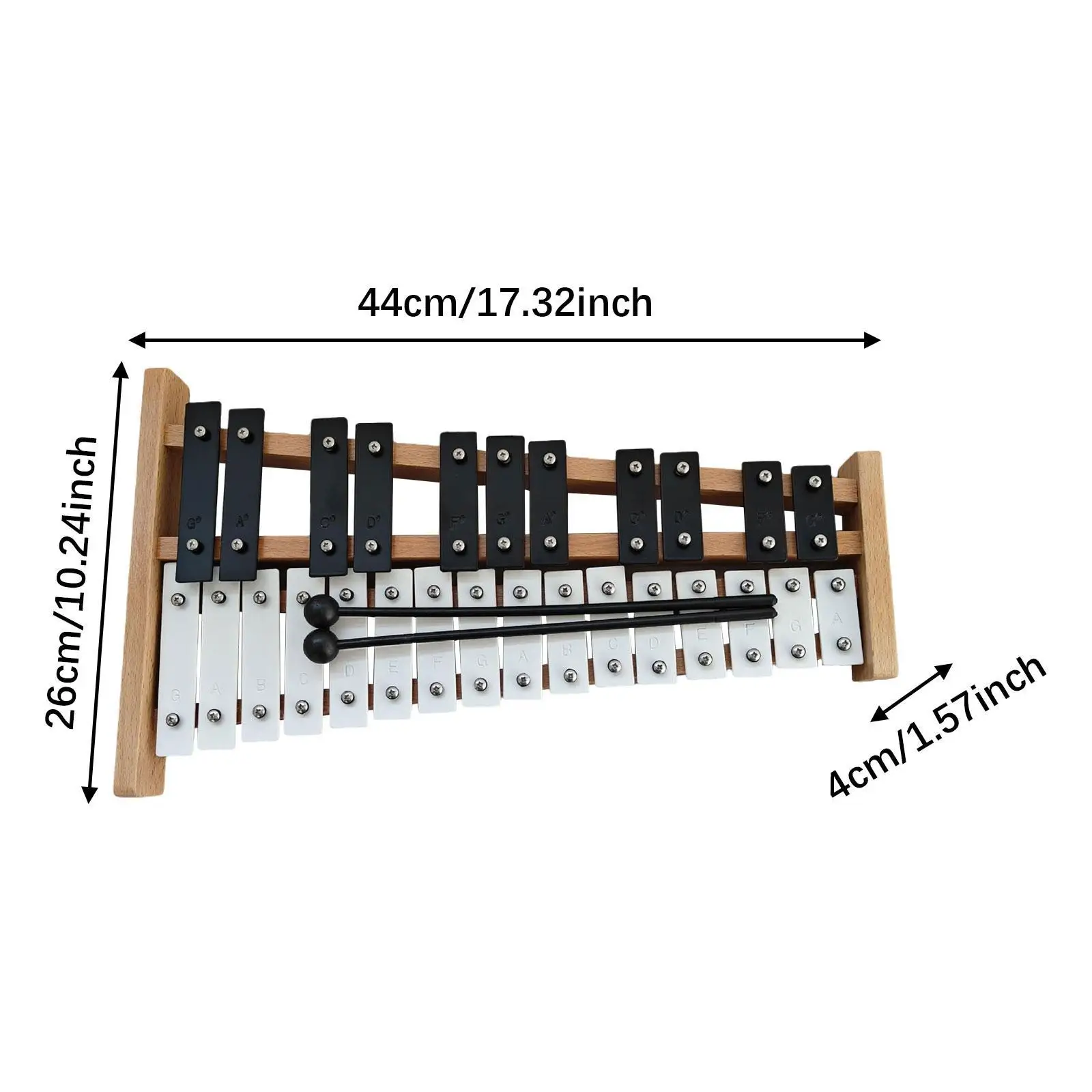 27 Notes Glockenspiel Xylophone 27 Key for Family Sessions Outside Event