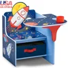 Space Adventures Chair Desk Storage Bin Toddler Furniture Classroom Playroom Homework Storage Cup Holder Preschool Kids 1