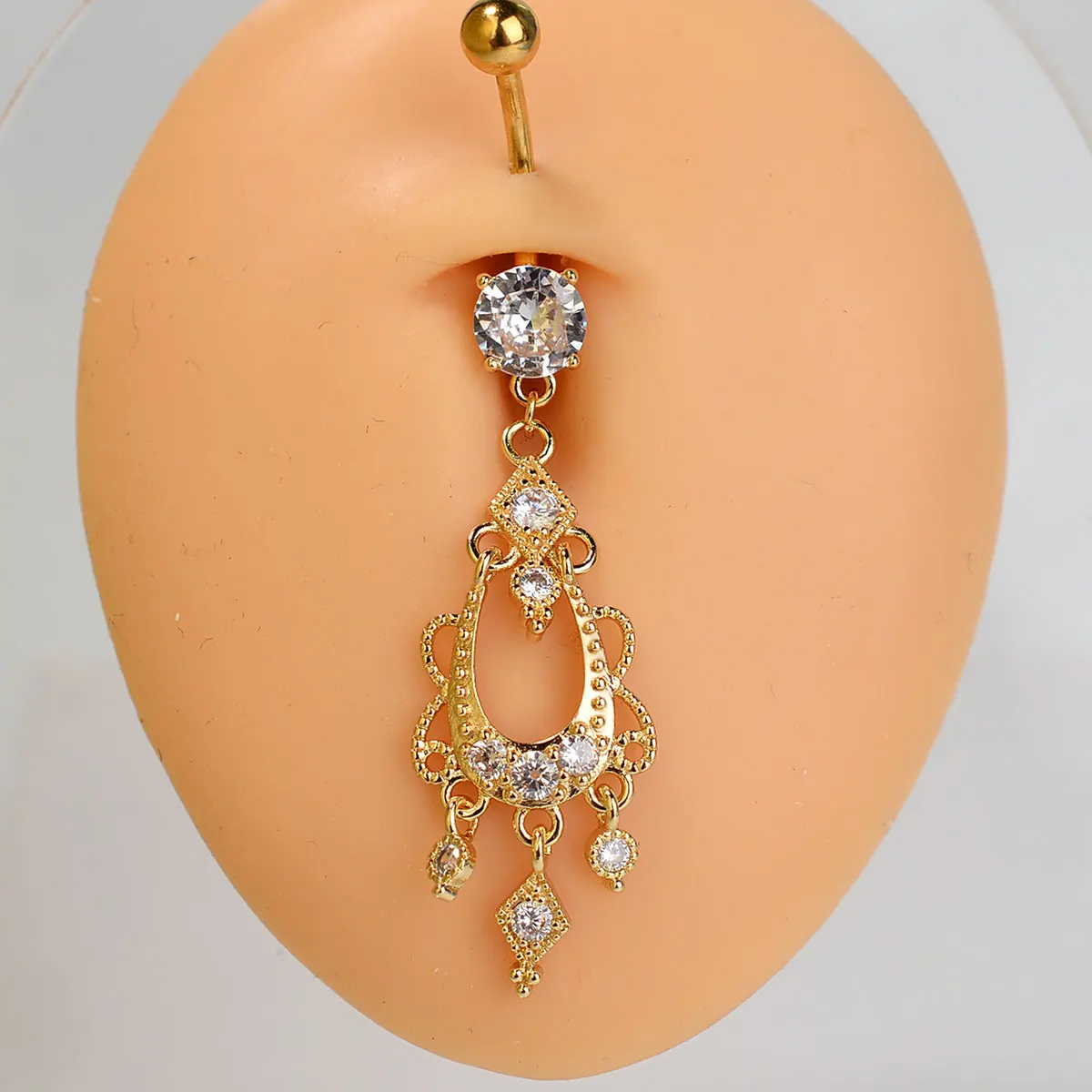 1 قطعة أزياء المرأة الفولاذ المقاوم للصدأ ثقب كريس...