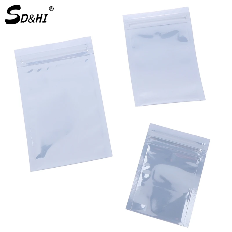 

100Pcs Anti Static Shielding Bag Hard Disk Sealing Bag Plastic Sealing Bag Chip Flat Pocket Self Sealing Bag