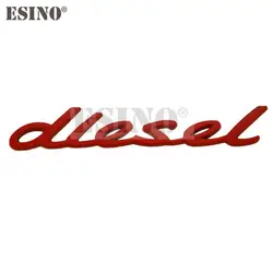3D Chrome Metal Car Emblem Logo Badge with Adhesive (Red)