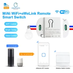 Tuya Mini Wifi Bluetooth-compatible Wireless WiFi Smart Breaker LED Light Remote Control With Alexa Google Smart Home
