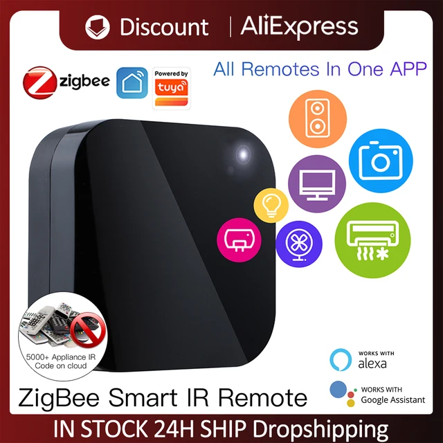 UFO-R11 ZigBee Universal Smart Infrared Remote Controller IR Remote Control for Smart Home work Support for Alexa Google Home