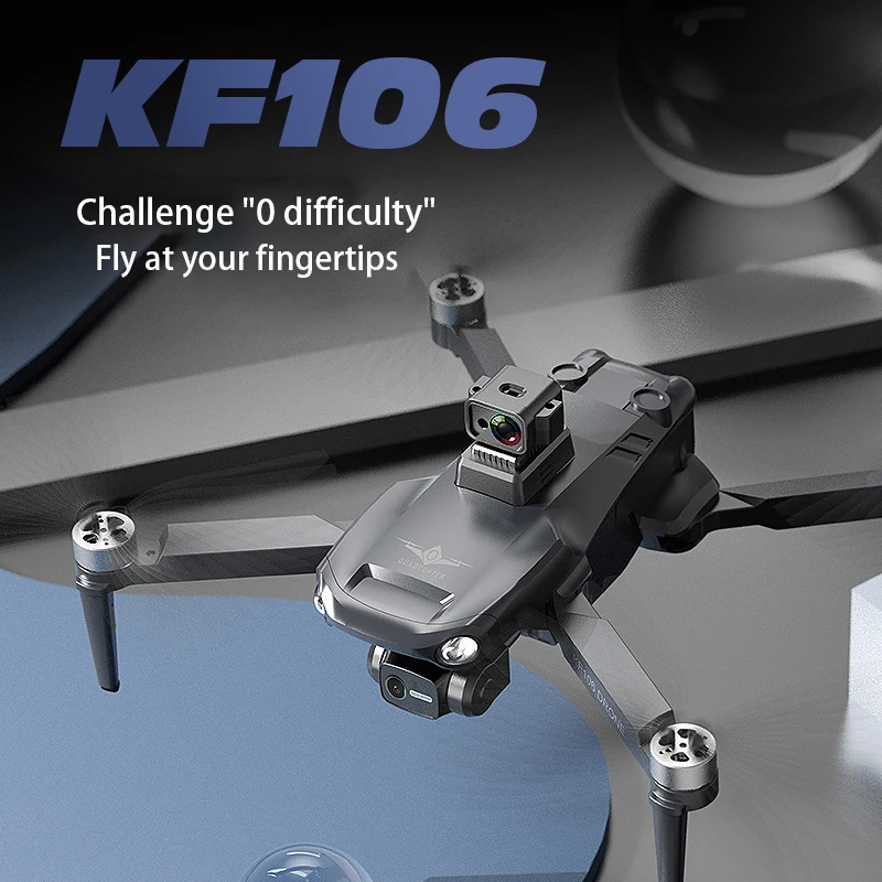 Kf106 레이저 360 도 장애물 회피 3 축 팬 틸트 접이식 브러시리스 GPS 광학 흐름 듀얼 카메라 리모컨 UAV