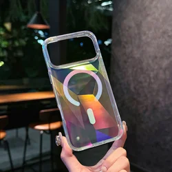 Custodia per telefono magnetica colorata a forma di diamante - Cover protettiva impermeabile e anti-urto