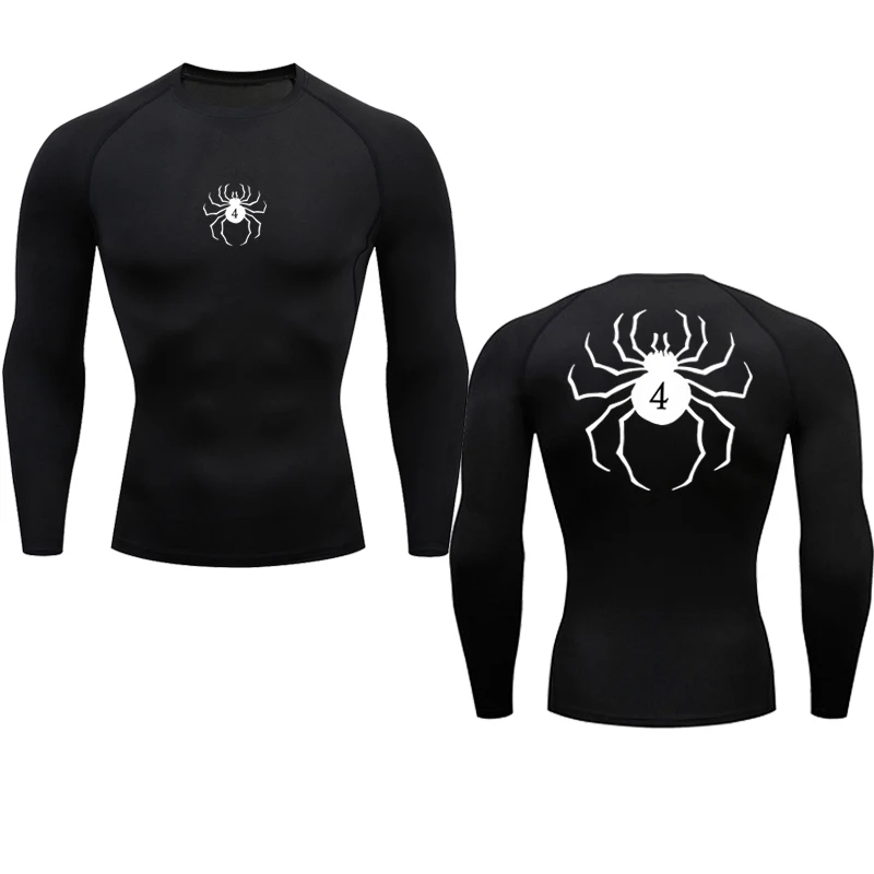 Anime Hunter X Hunter Compression Tshirt Quick Dry Running Gym Fitness Tight Sportswear Summer Breathable Spider Short Sleeve 5