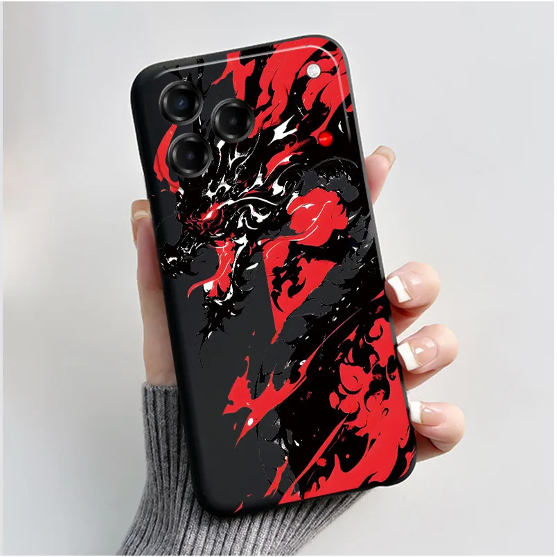 Enhanced Cute Black Bumper Silicone Phone Case with Shockproof Cartoon Panda Design