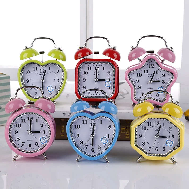 Heart Shape Bell Alarm Clock