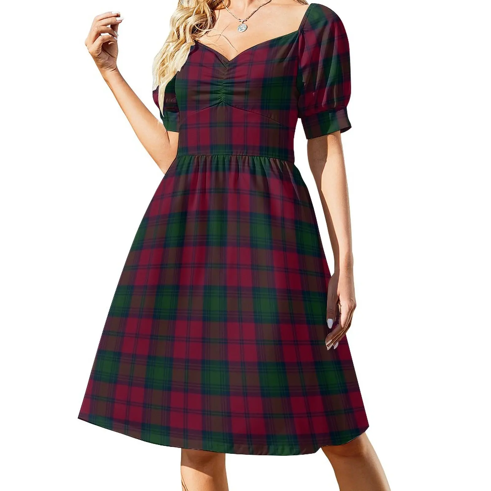 Clan Lindsay Tartan Sleeveless Dress women's luxury party dress wedding dresses for parties Evening gown