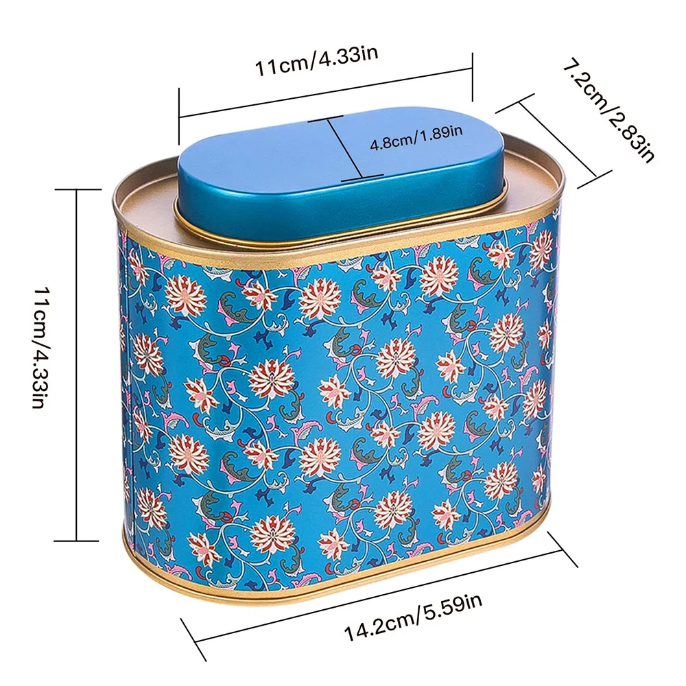 Large Tea Tins for Loose Tea Coffee Candy