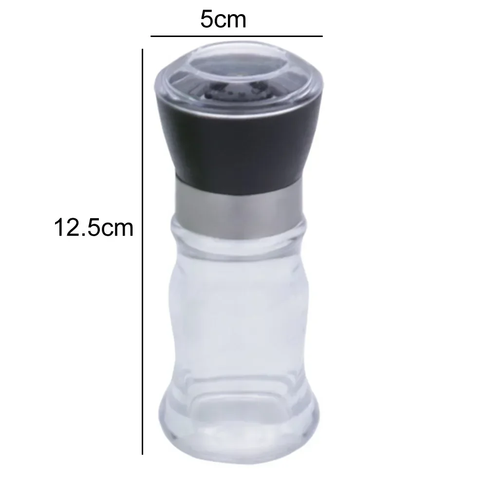 1Pc Manual Salt Pepper Mill Grinder Seasoning Bottle Spice Grinding Containers Adjustable Mill Shakers Kitchen Accessories