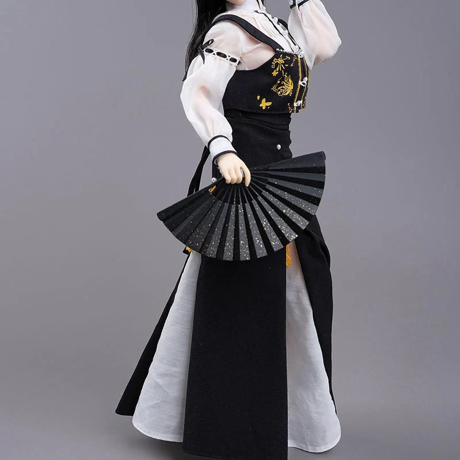 1/6 Top and Skirt Oufit Retro Outfit for 12 inch Female Figures Accessories