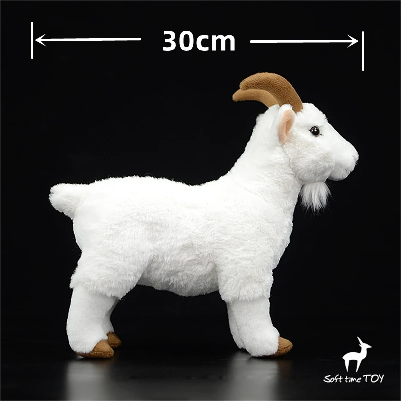 White Goat High Fidelity Anime Cute Plushie Sheep Plush Toys Lifelike Animals Simulation Stuffed Doll Kawai Toy Gifts For Kids 2