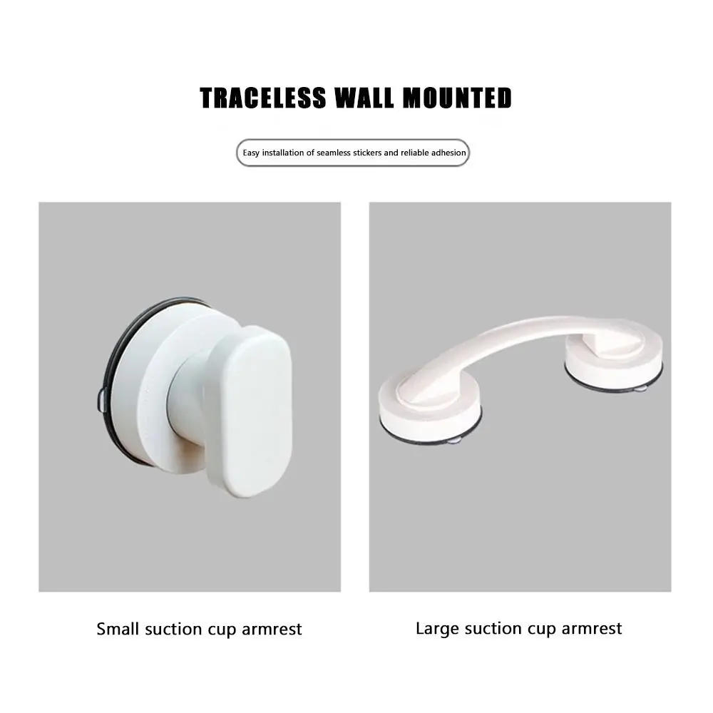 Creative with Suction Cup Shower Handle Anti-slip Furniture Cabinet Knobs Door Pulls Bathtub Pulls