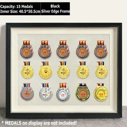 Cadre 3D Pour Médailles - Exposition Murale Pour Coureurs, Marathon, Football, Médailles Militaires - Plusieurs Tailles
