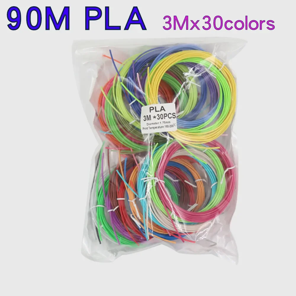 3D 인쇄재료 SUNLU 3 롤 PLA 메타 3D 필라멘트, 풍선 없는, 밝은 색상, 친환경 제품, 롤당 중량 0.25kg, 지름 1.75mm 11 아동용 다채로운 3D 인쇄 재료, 안전하고 무미한 PLA 필라멘트, 30 색, 90M, 50M, 100M, 150M, 200M, 1.75mm