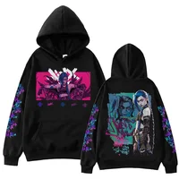 Hot Anime Jinx-Arcane Hoodie Harajuku Hip Hop Pullover Tops Popular Music Sweatshirt Fans Gift 1
