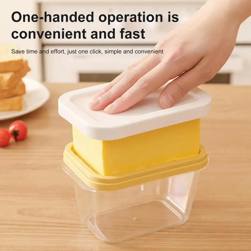 Stainless Steel Butter Box Dish With Lid Sealing Cheese Cutting Butter Storage Box Kitchen Food Sealing Storage Food Container