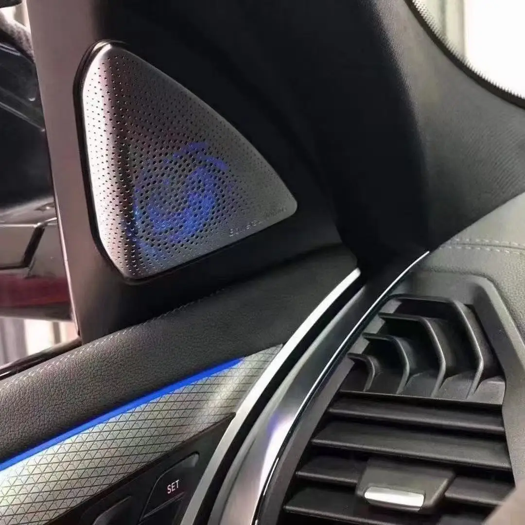 BMW X4 iX4 조명 커버, 2018-2025년형 G01 A필러 트위터 커버, 미드레인지 스피커 엠비언트 라이트