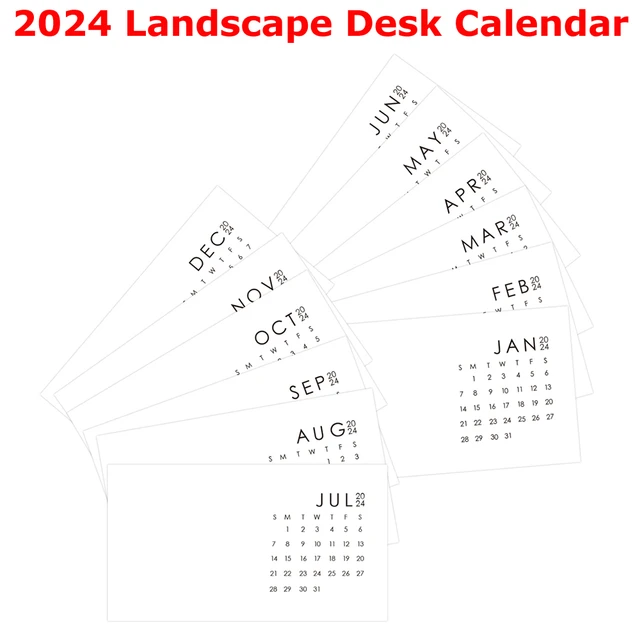 Mini Calendrier 2024 Paysage