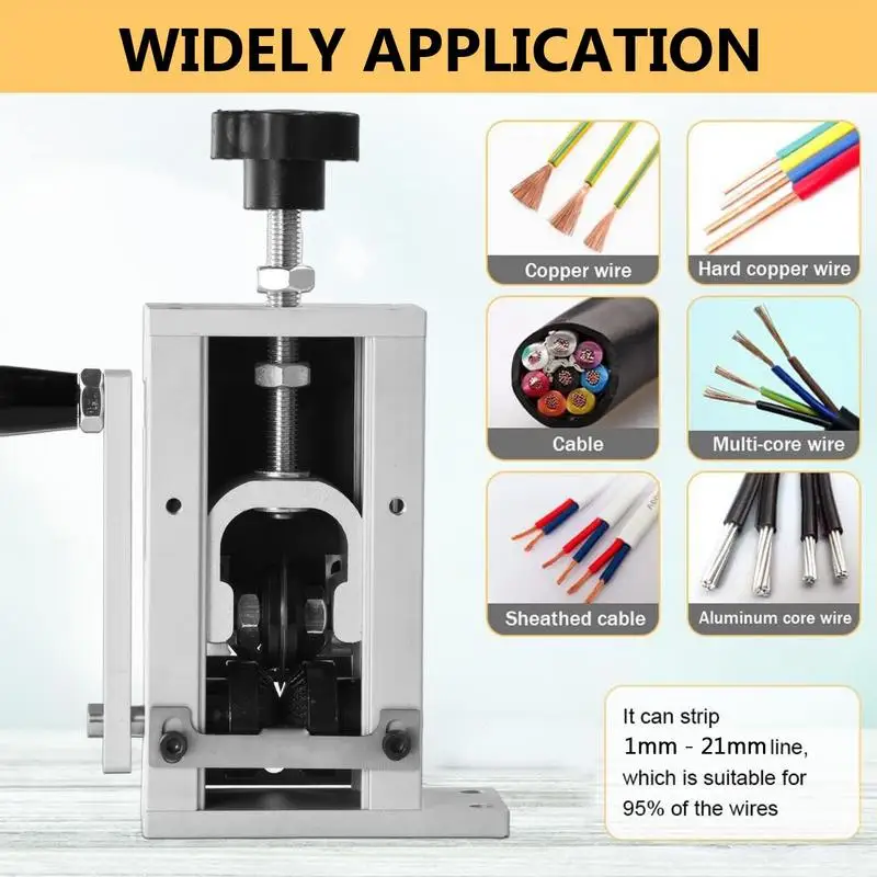 Wire Stripper For Drill Manual Electric Drill Wire Stripping Machine - Portable Copper Wire Stripper For 2mm To 20mm Diameter Mini Wire Stripping Machine Manual - View #2