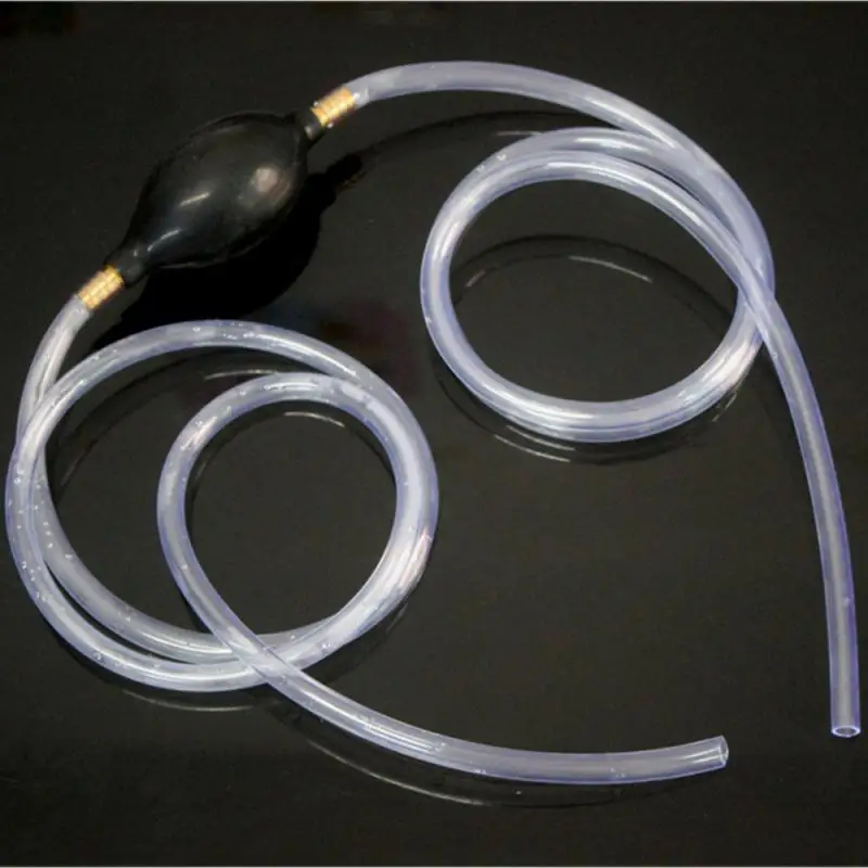 Car Fuel Pump Oil Extraction Pipe PVC Siphon Fuel Gas Petrol Pipe Pump Manual Hand Suction Car Accessories