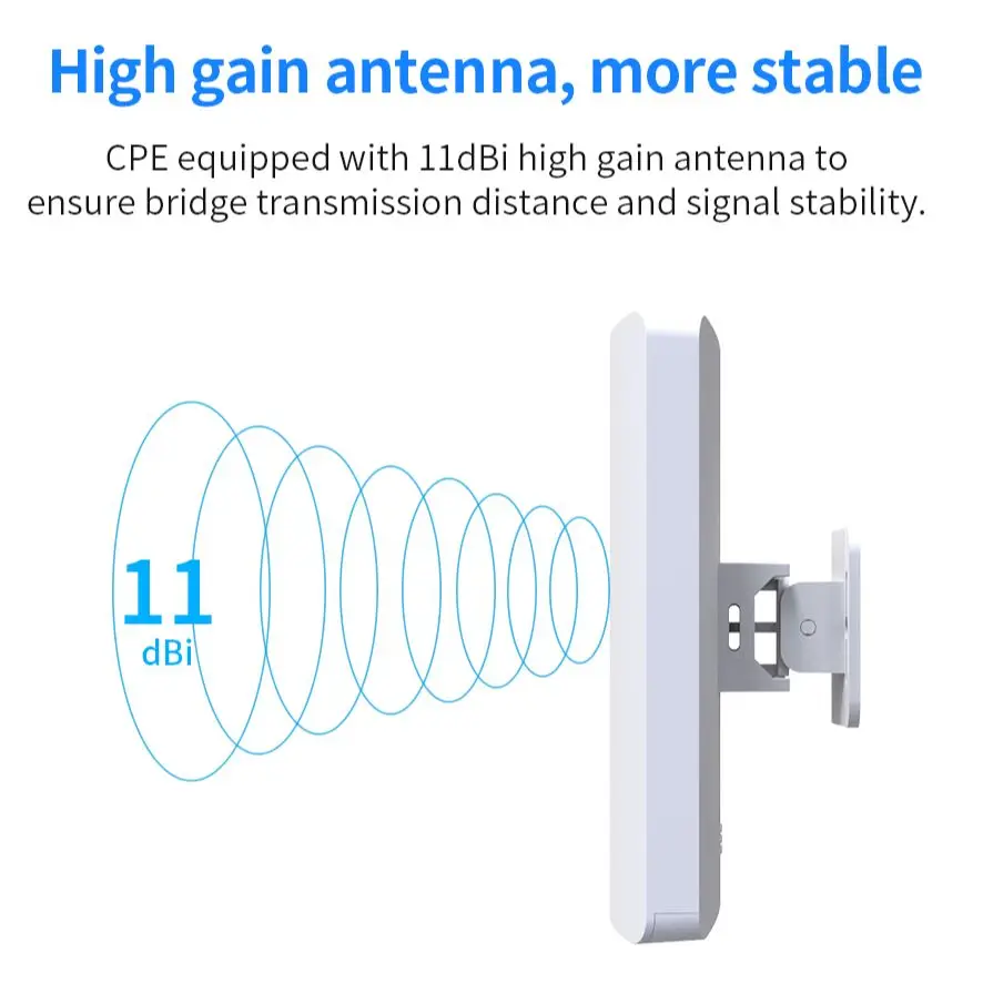 Comfast-roteador Externo sem Fio Ponte Cpe Longo Alcance Wifi Extensor de Sinal Ponto de Acesso Nanostação 2.4ghz 5ghz 300mbps 13km - Imagem 5