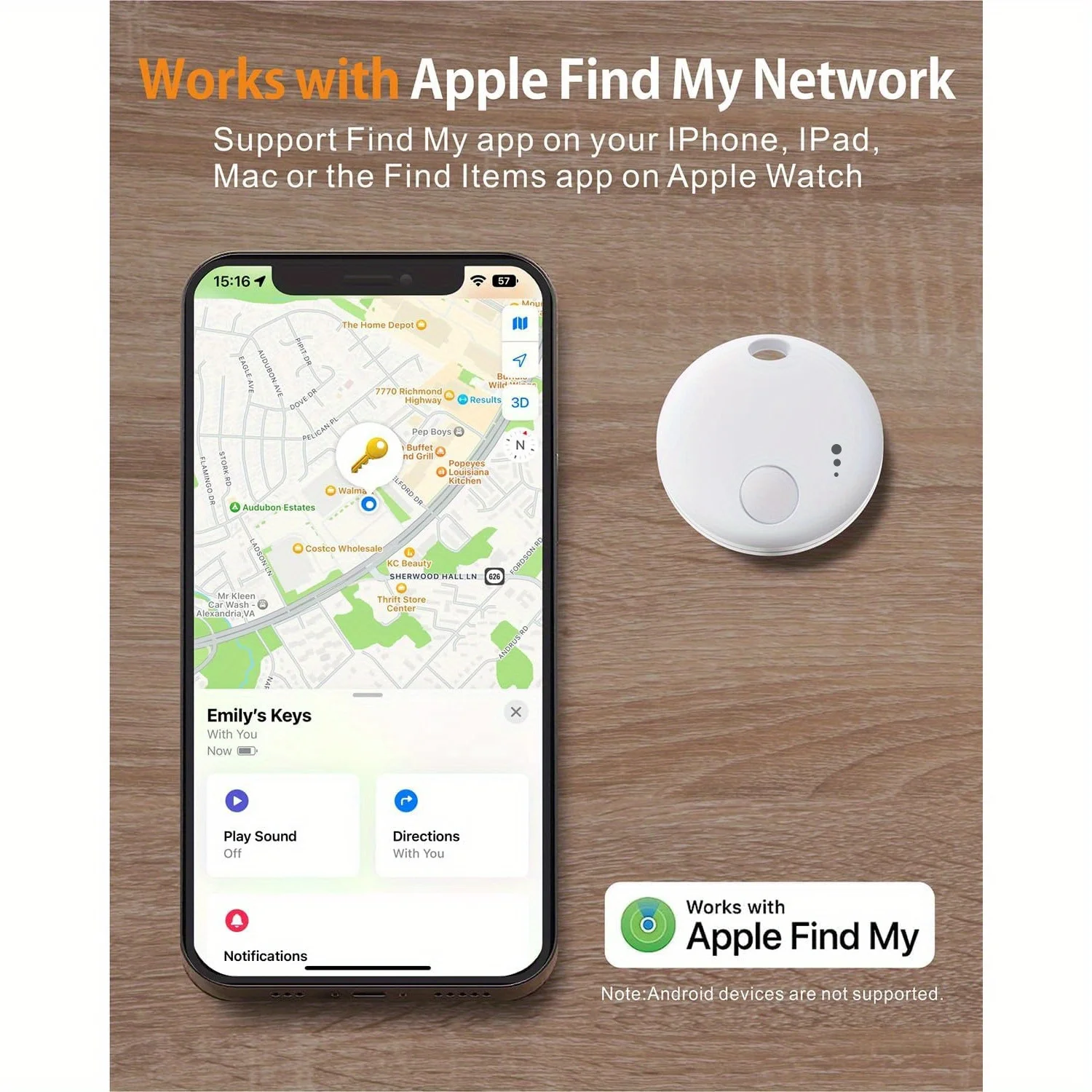 Smart tags, luggage trackers. For Apple Find My (iOS Only), Item Locator for Keys, Luggage, Backpack, Wallet, Pets, 2-Pack