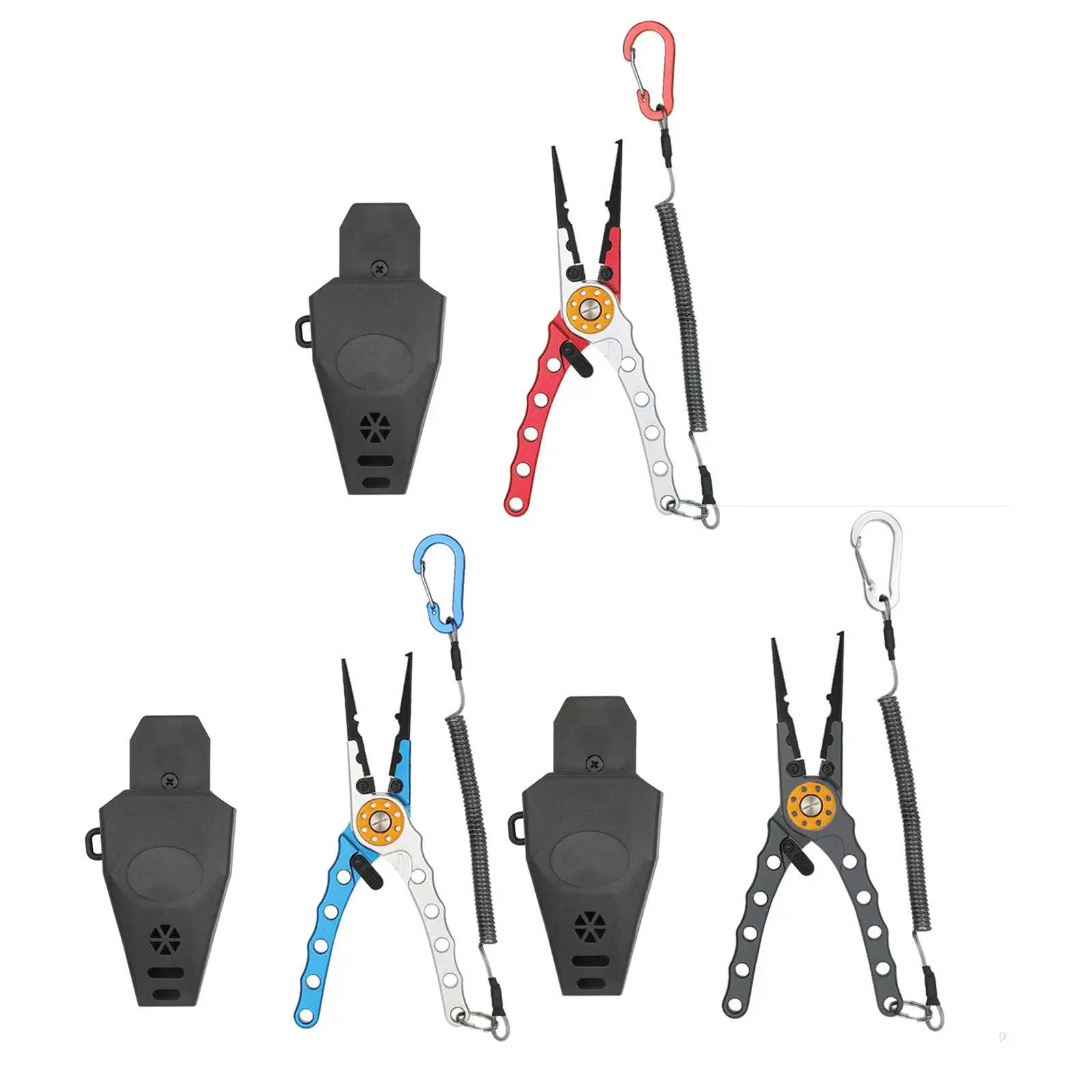 

Fishing Pliers Hook Remover Aluminum Alloy Split Ring Pliers Line Cutters