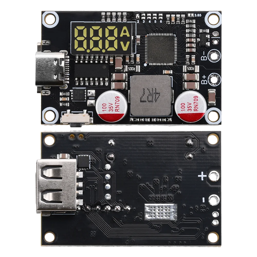 PD 45W Lithium Battery Charger Discharger Module with Type-C USB Fast Charging