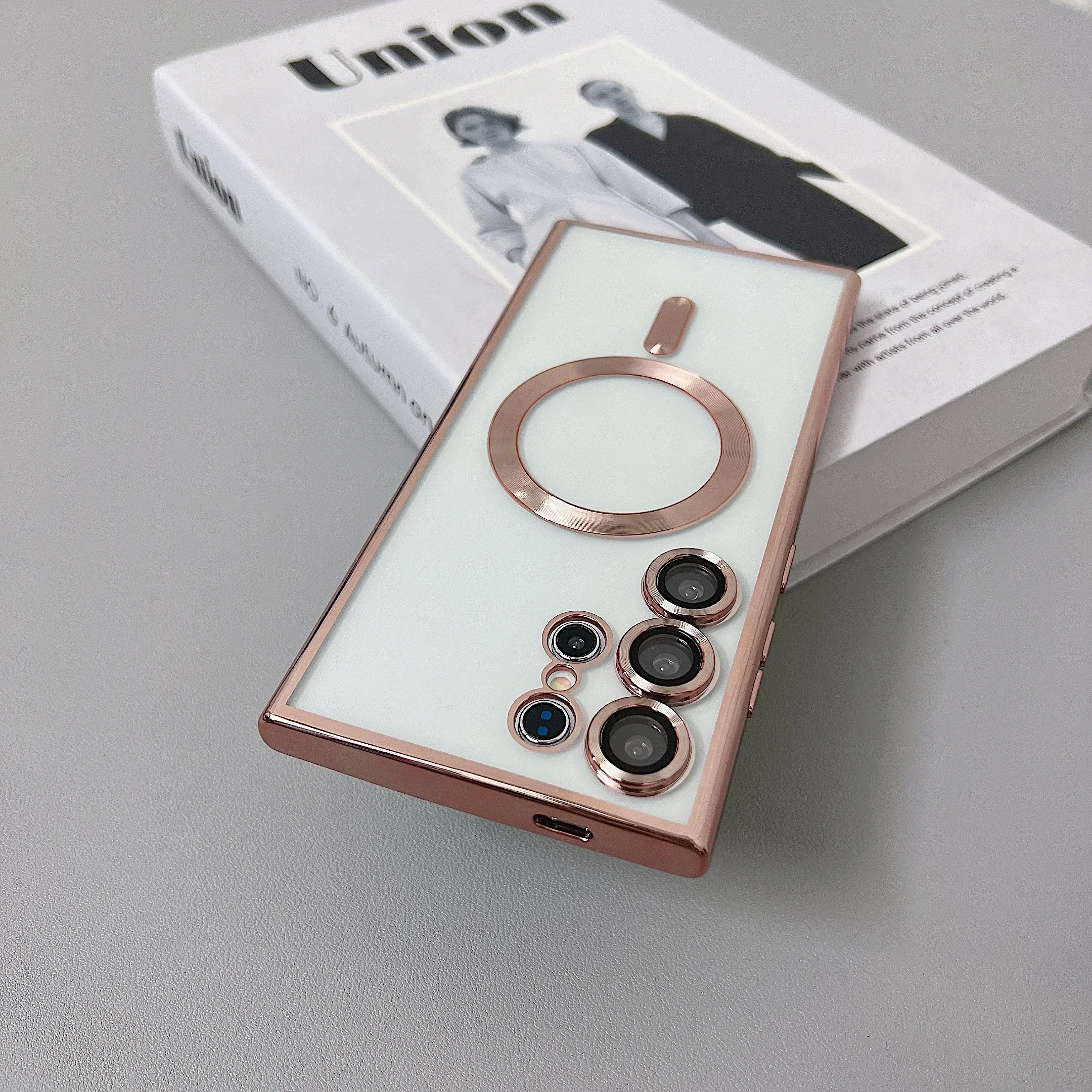 Transparent MagSafe-Compatible Magnetic Wireless Charging Silicone Case