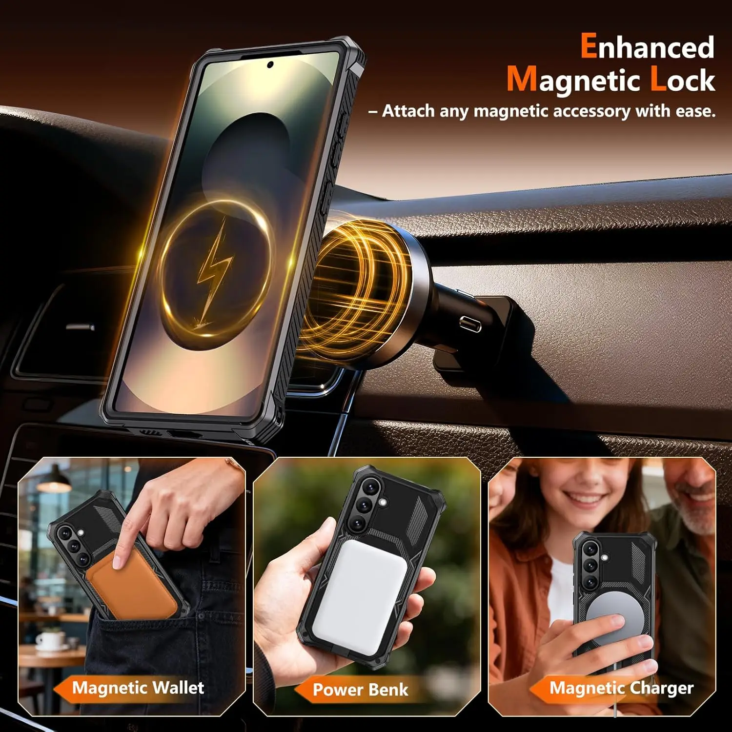 Magnetic Military-Grade Shockproof Protective Case
